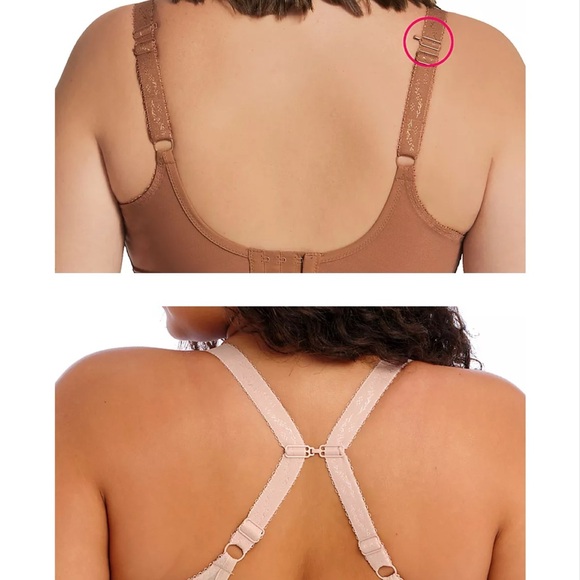 Elomi Cinnamon Tan Charley Unlined Sheer Lace Underwire Bra Size 46DD - Picture 8 of 8